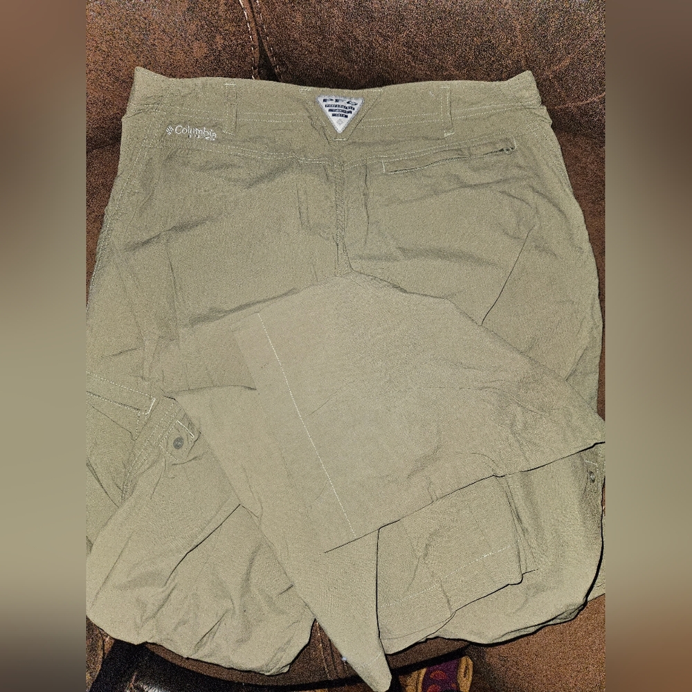 Columbia PFG women's size 8 fishing outdoor pants roll up